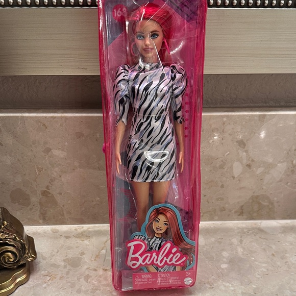 Barbie Other - Barbie with Pink Hair and Zebra Dress # 168